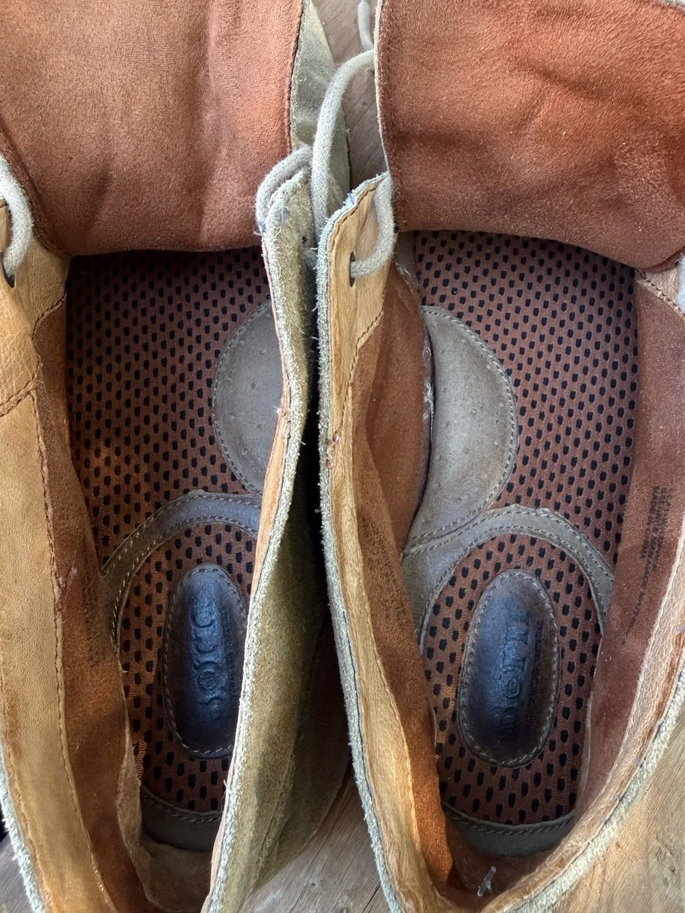 Born Men's Asten suede chukka boots in a desert sand or taupe color